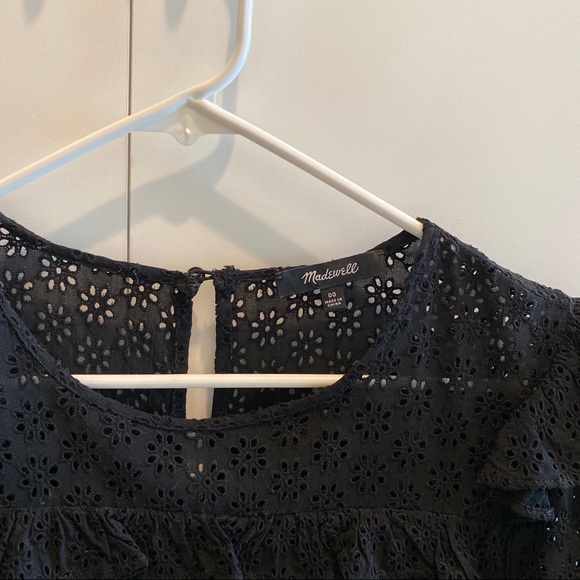 💥SALE💥 Madewell Waterlily Ruffle Eyelet Dress - Picture 8 of 9